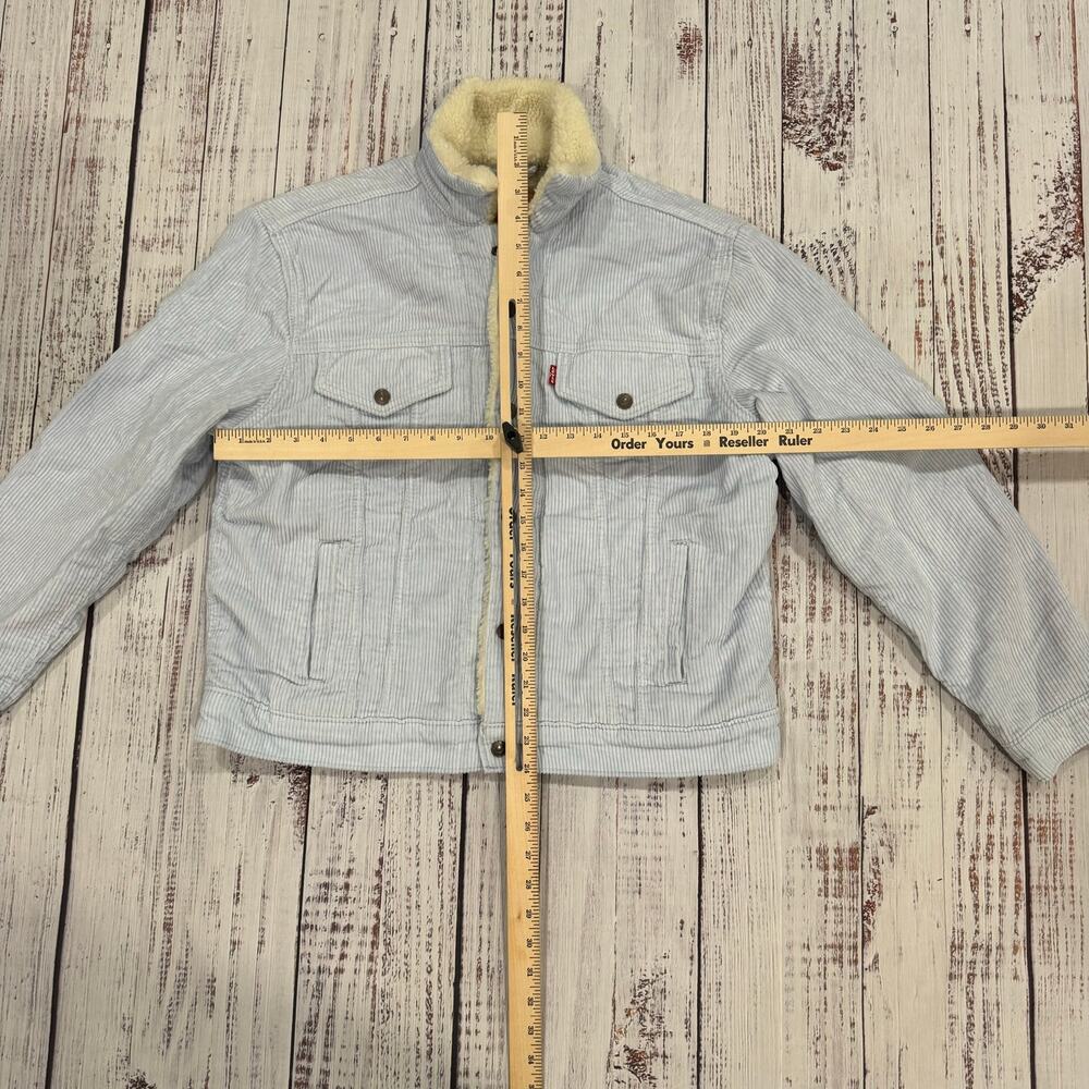 Levi’s Ex-Boyfriend Sherpa Trucker Jacket L - Picture 7 of 8